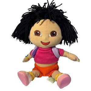 Gund Dora The Explorer Plush Doll By 2007 Orange Shorts Pink Top Backpack 12"